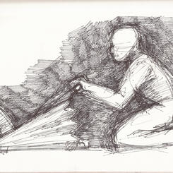 Thought Experiment, 2018 drawing