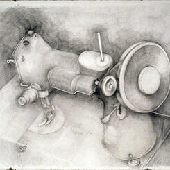 Singer Ultra 2016 graphite on paper