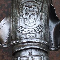 Billy Brain Bucket club cut detail