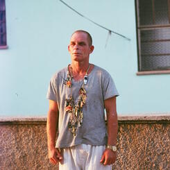 Film Still 3 - Michel with USB Necklace 