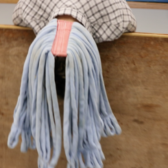 Practice/Process gestures; The head as a mop