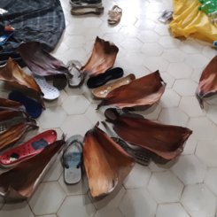 'Studio view following beach-clean-up and assembling Invader' costume.png