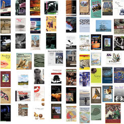 This image depicts a selection of titles that Gregg Wilhelm has shepherded to publication as an editor, designer, production manager, marketer, and/or publisher