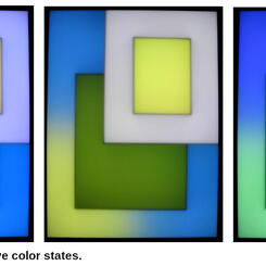 Relevator light painting.