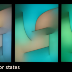 Test Flight in five consecutive color-states.