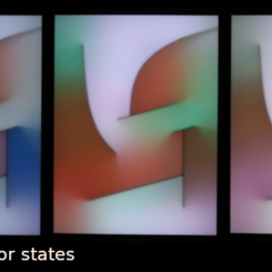 Test Flight in five consecutive color-states.