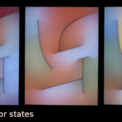 Test Flight in five consecutive color-states.