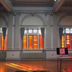 Installation view at McDaniel College