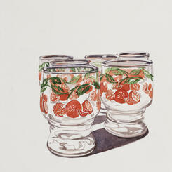 Anchor Hocking II, 1960s, 2022, Watercolor on Archival Paper, 12”x9”.jpg