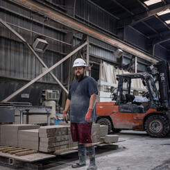 Mill Worker, Empire Quarry, near Bloomington, Indiana, 2018