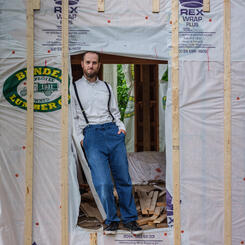 Ross, at the Bloomington Catholic Worker, Bloomington, Indiana, 2018
