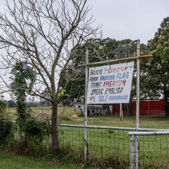 Think American, Speak English, near Hartville, Missouri, 2016