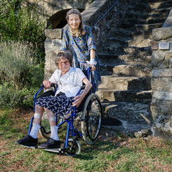 Angela and Mother, Montegiovi, Italy, 2022