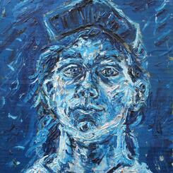 Self Portrait in Blue 