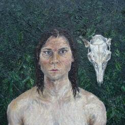 Self Portrait with Skull