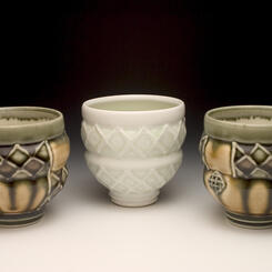 more cups from Cups of Comfort & Joy @ Meredith Gallery