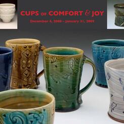 Cups of Comfort & Joy, postcard invitation