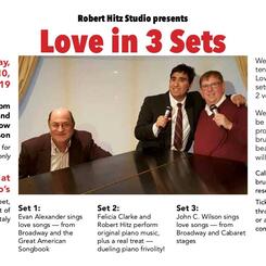Love in 3 Sets was a Valentine's show at Germano's Cabaret
