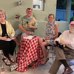 Panel discussion @ The Ivy Bookshop event included moderator Juanita Rockwell, John C. Wilson, Anne Cantler Fulwiler, and Philip Arnoult