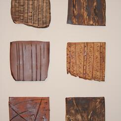 detail of tile installation