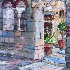 Portico of Pieve San Cresci