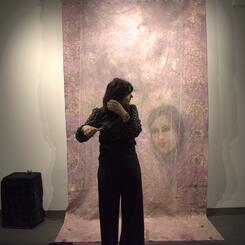 Protest Performance, Cutting Off My Hair for Women, Life, Freedom Movement