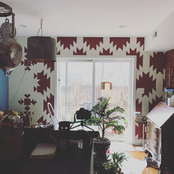 North Star Mural In Progress