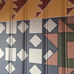 Lazy Whale Mural: Detail 