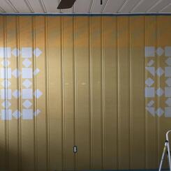 Lazy Whale Mural: Early Progress