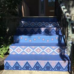 Completed Upper Folk Art Steps