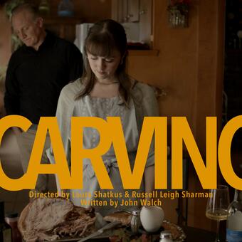 Still image from short film, Carving.