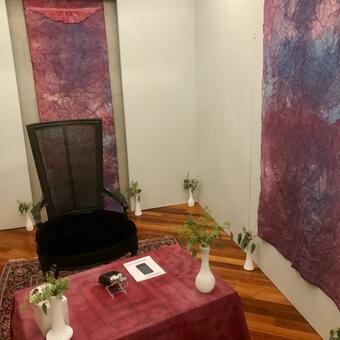 From the "Color of Violence" series - Inside Safe Room Gallery Installation