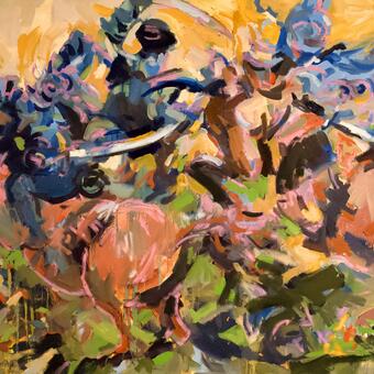 Ghost Painting (after da Vinci’s The Battle of Anghiari)