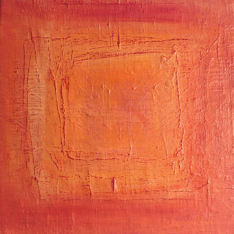 Acrylic, salt, crayon 