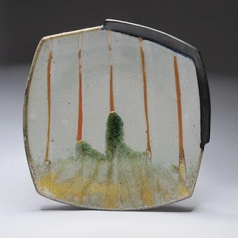 square dinner plate, 10.5" x 10.5" x 1.5"