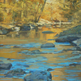 Little Gunpowder Falls, Autumn, Looking Downstream