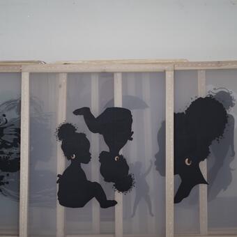 2024 Studio Documentation: silk prints in process 