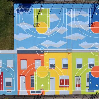 Charm City Row Mural