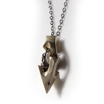 Kinetic Necklace utilizing a flint wheel