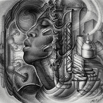India Ink and Pencil on Paper