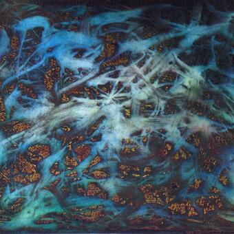 Smokey Blue 16 x20 Intaglio