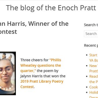 Enoch Pratt Free Library 2019 Poetry Contest Q&A