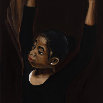 Image of ballerina in motion 