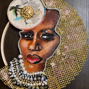 Vinyl LP Record Album Artwork - 12x12" Mixed Medium - Completed 2025