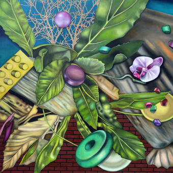 Bynum Run, oil on canvas, 36x36