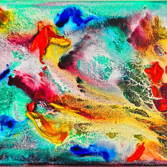 abstract acrylic on canvas