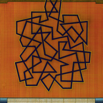 Gouache on panel, 16" x 16"