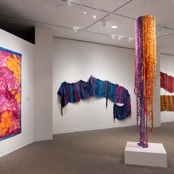 fiber art installation