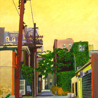 28 BY 22 inches wide, oil paint on stretched canvas.