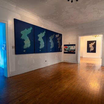 Installation, “Dreaming Unification: Protest Peace,” KODA House, Governors Island NY 2025